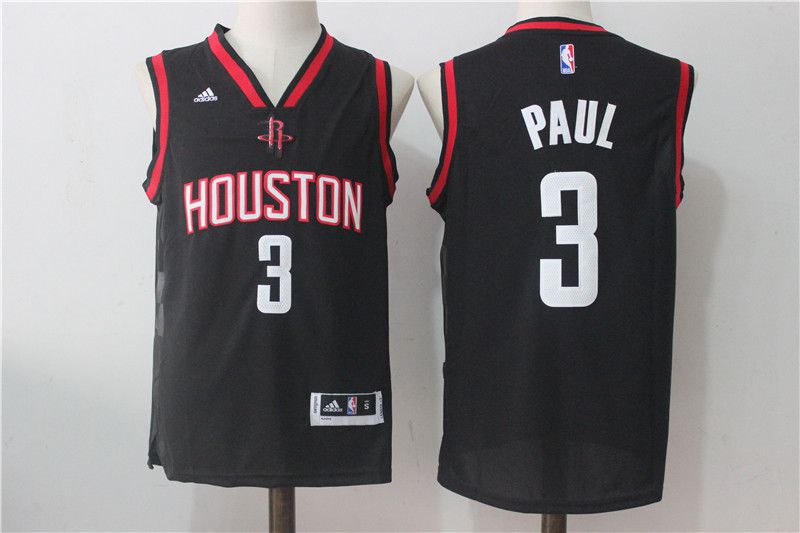 Men Houston Rockets #3 Paul Black NBA Jerseys->golden state warriors->NBA Jersey